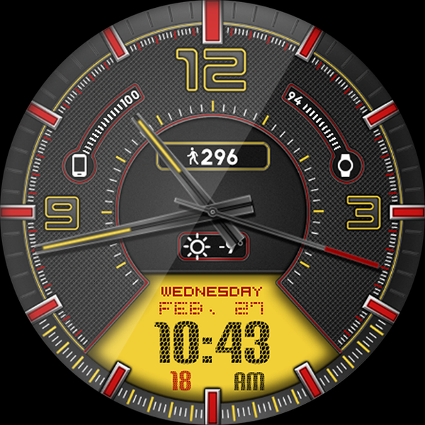 Race Day HD Watch Face - Image screenshot of android app