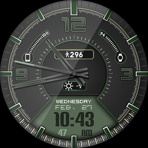 Race Day HD Watch Face - Image screenshot of android app