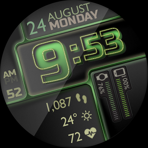 Roboxic HD Watch Face - Image screenshot of android app