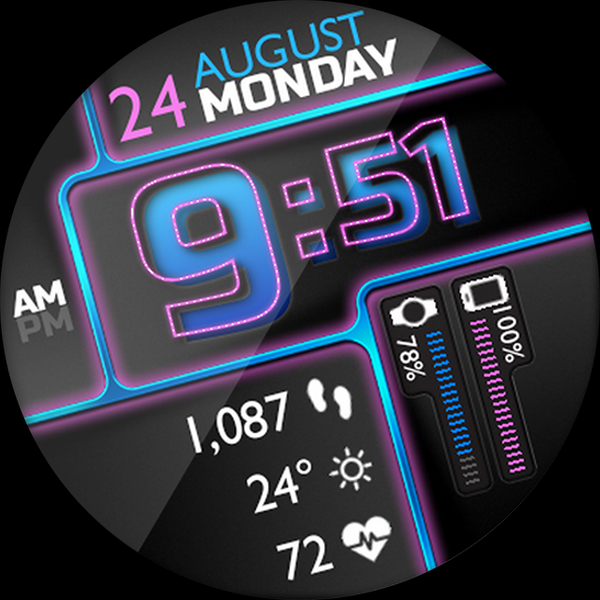 Roboxic HD Watch Face - Image screenshot of android app