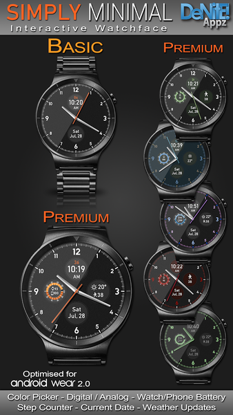 Simply Minimal HD Watch Face - Image screenshot of android app