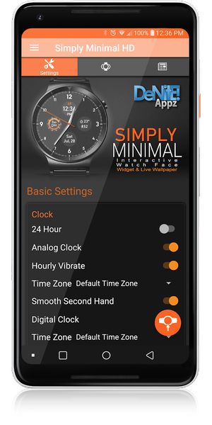 Simply Minimal HD Watch Face - Image screenshot of android app