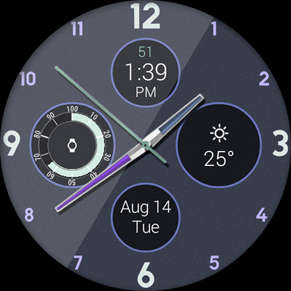 Simply Vital HD Watch Face - Image screenshot of android app