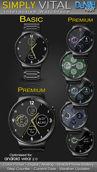 Simply Vital HD Watch Face - Image screenshot of android app