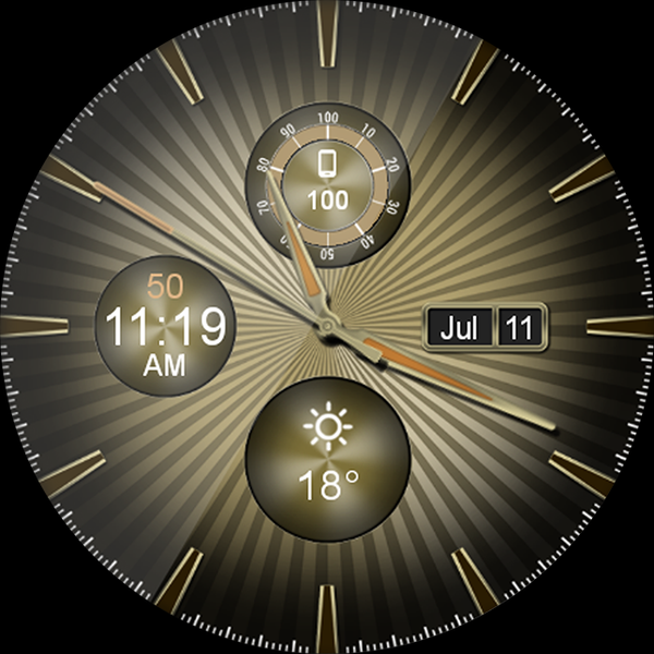 Sleek Shine HD Watch Face - Image screenshot of android app