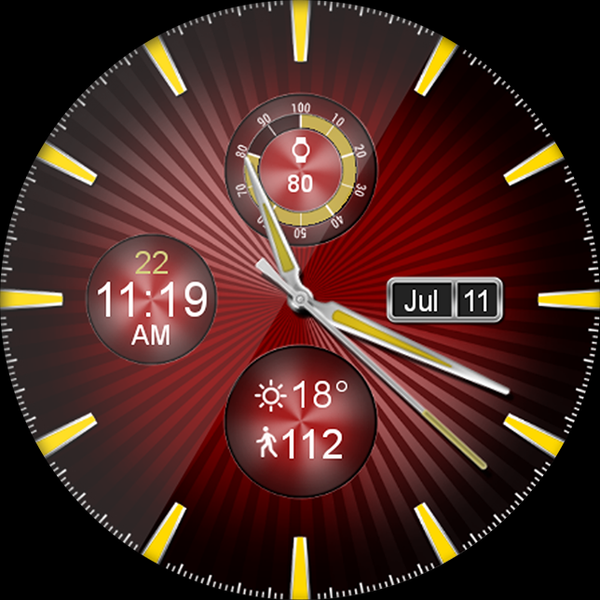 Sleek Shine HD Watch Face - Image screenshot of android app
