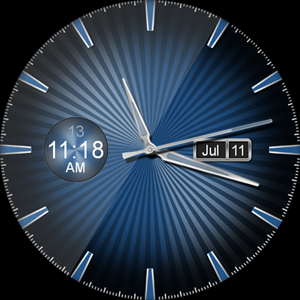 Sleek Shine HD Watch Face - Image screenshot of android app