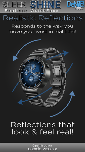 Sleek Shine HD Watch Face - Image screenshot of android app