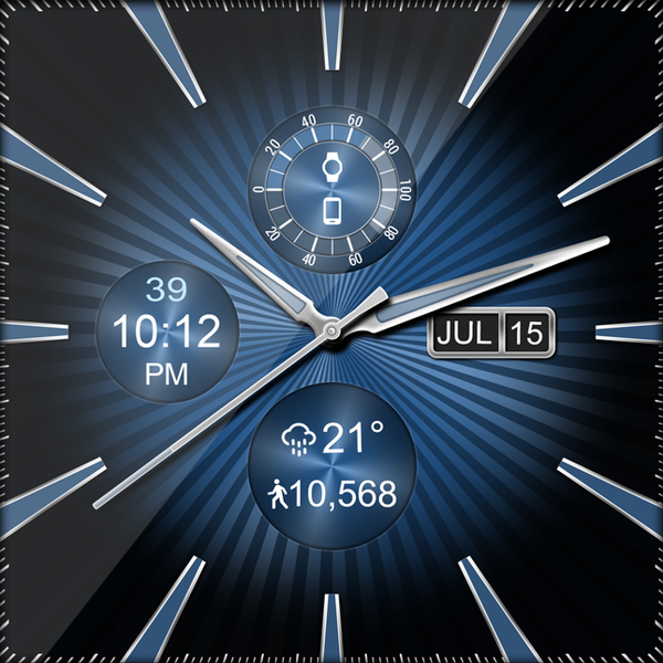 Sleek Shine HD Watch Face - Image screenshot of android app