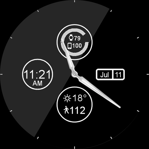 Sleek Shine HD Watch Face - Image screenshot of android app