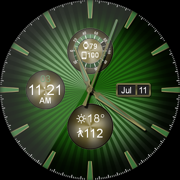 Sleek Shine HD Watch Face - Image screenshot of android app