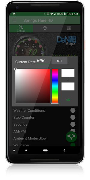 Springs Here HD Watch Face - Image screenshot of android app