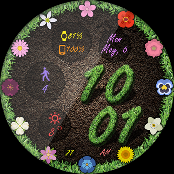 Springs Here HD Watch Face - Image screenshot of android app