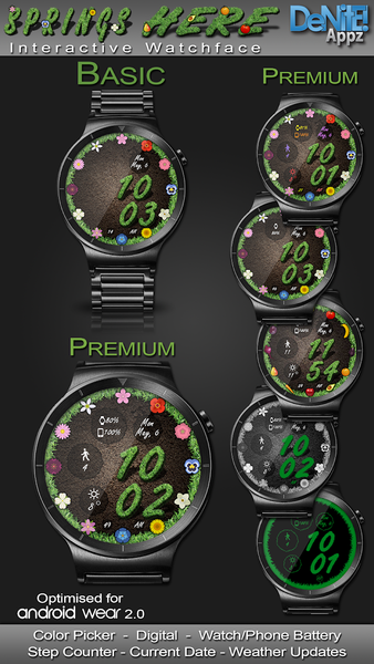 Springs Here HD Watch Face - Image screenshot of android app