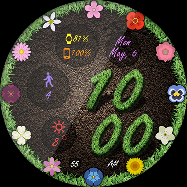 Springs Here HD Watch Face - Image screenshot of android app