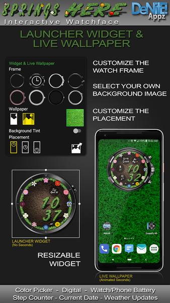 Springs Here HD Watch Face - Image screenshot of android app