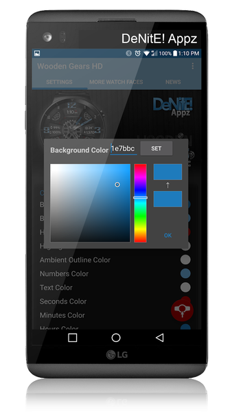Wooden Gears HD Watch Face - Image screenshot of android app