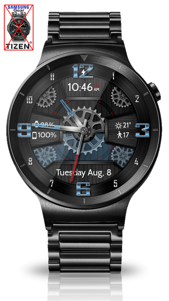 Wooden Gears HD Watch Face - Image screenshot of android app