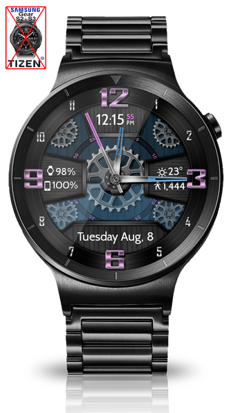 Wooden Gears HD Watch Face - Image screenshot of android app
