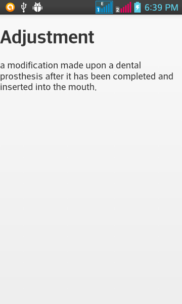 Dental dictionary - عکس برنامه موبایلی اندروید