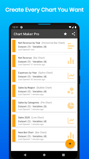 Chart Maker Pro - Create Chart - عکس برنامه موبایلی اندروید