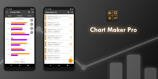 Chart Maker Pro - Create Chart - عکس برنامه موبایلی اندروید