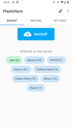 PlaylistSync - Playlist Backup - عکس برنامه موبایلی اندروید