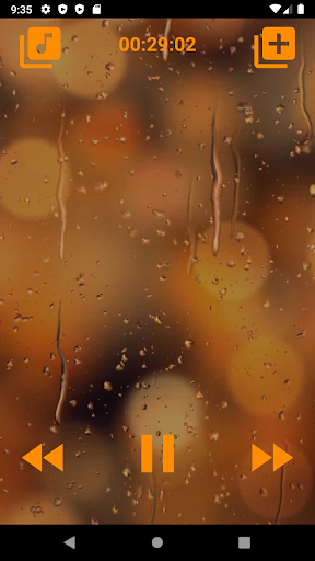 Piano songs with rain - Image screenshot of android app