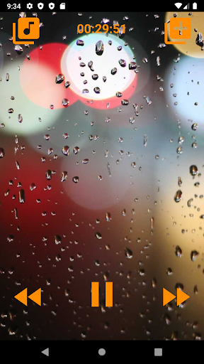 Piano songs with rain - Image screenshot of android app