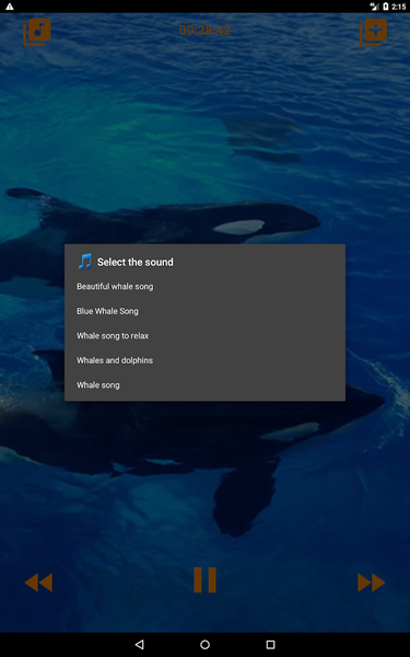 Whales songs to sleep - عکس برنامه موبایلی اندروید