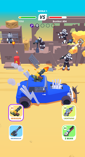 Desert Riders: Car Battle Game - Gameplay image of android game