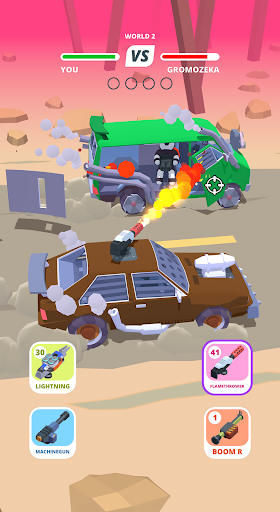Desert Riders: Car Battle Game - Gameplay image of android game