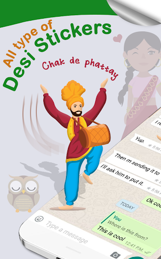 Desi WAStickerApps & Punjabi Stickers for Chat - Image screenshot of android app