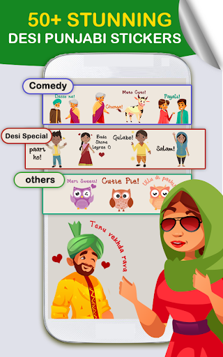 Desi WAStickerApps & Punjabi Stickers for Chat - Image screenshot of android app