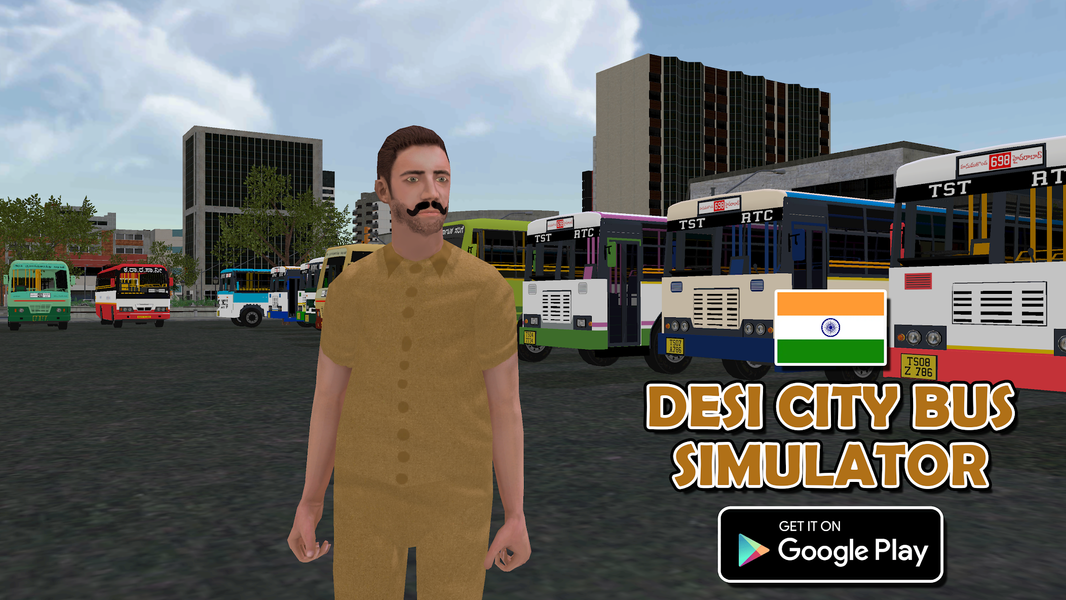 Desi City Bus Indian Simulator - عکس بازی موبایلی اندروید