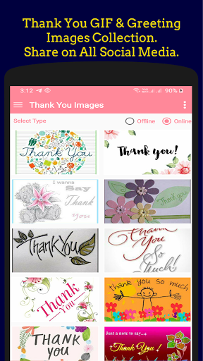Thank You GIF Image Collection - Image screenshot of android app