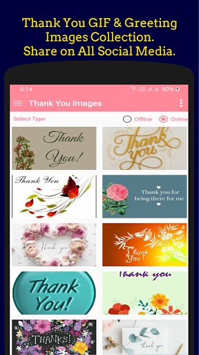 Thank You GIF Image Collection - Image screenshot of android app