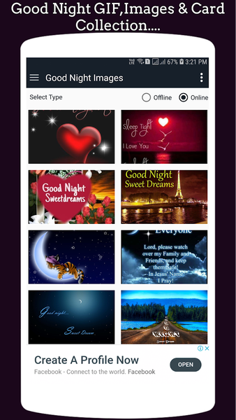 Good Night GIF Collection - Image screenshot of android app