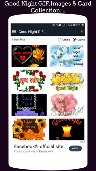 Good Night GIF Collection - Image screenshot of android app