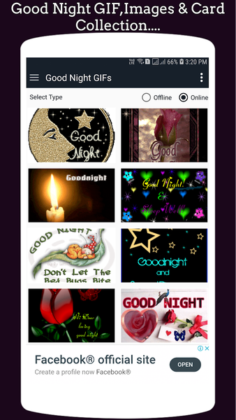 Good Night GIF Collection - Image screenshot of android app