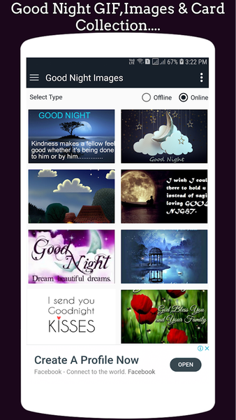 Good Night GIF Collection - Image screenshot of android app
