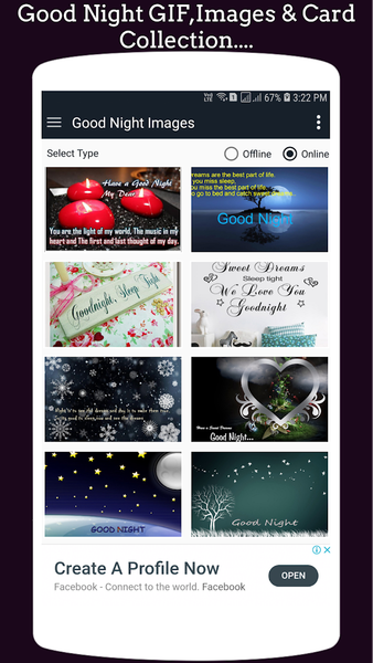 Good Night GIF Collection - Image screenshot of android app