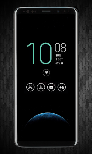 Always on display clock widget - Image screenshot of android app