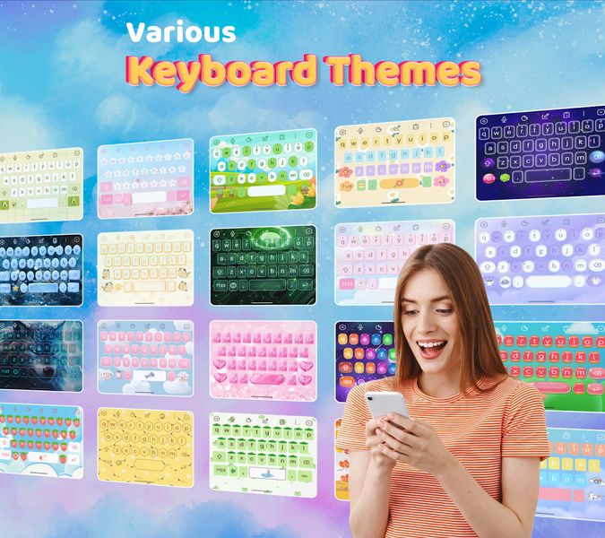 Keyboard Theme: Font & Sticker - عکس برنامه موبایلی اندروید