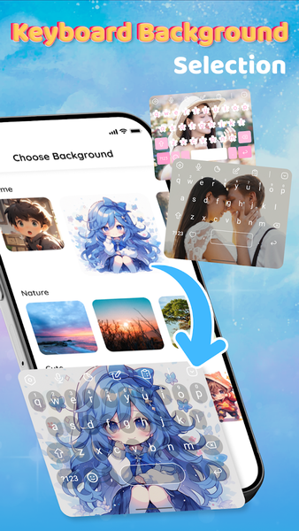 Keyboard Theme: Font & Sticker - عکس برنامه موبایلی اندروید