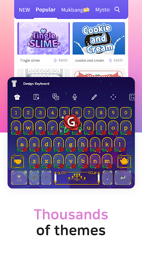 Design Keyboard - Fonts, Emoji - عکس برنامه موبایلی اندروید