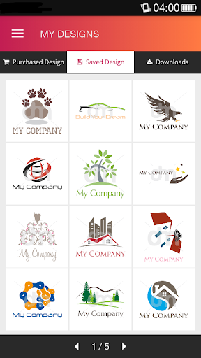Logo Maker by DesignMantic - عکس برنامه موبایلی اندروید