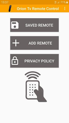Orion Tv Remote Control - عکس برنامه موبایلی اندروید