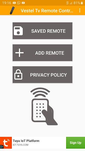 Vestel Tv Remote Control - عکس برنامه موبایلی اندروید