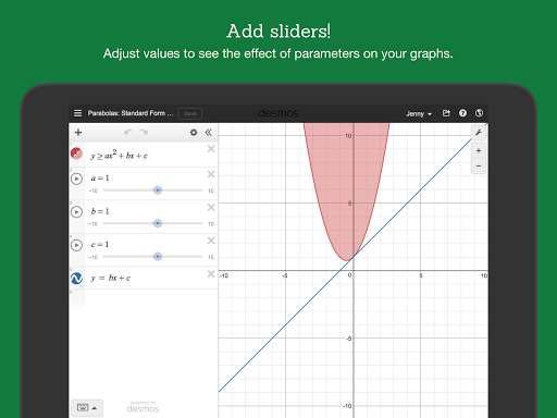 Desmos Graphing Calculator - عکس برنامه موبایلی اندروید